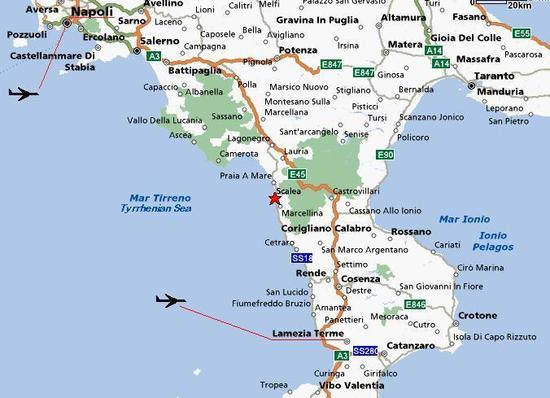 scalea map property real estate calabria italy